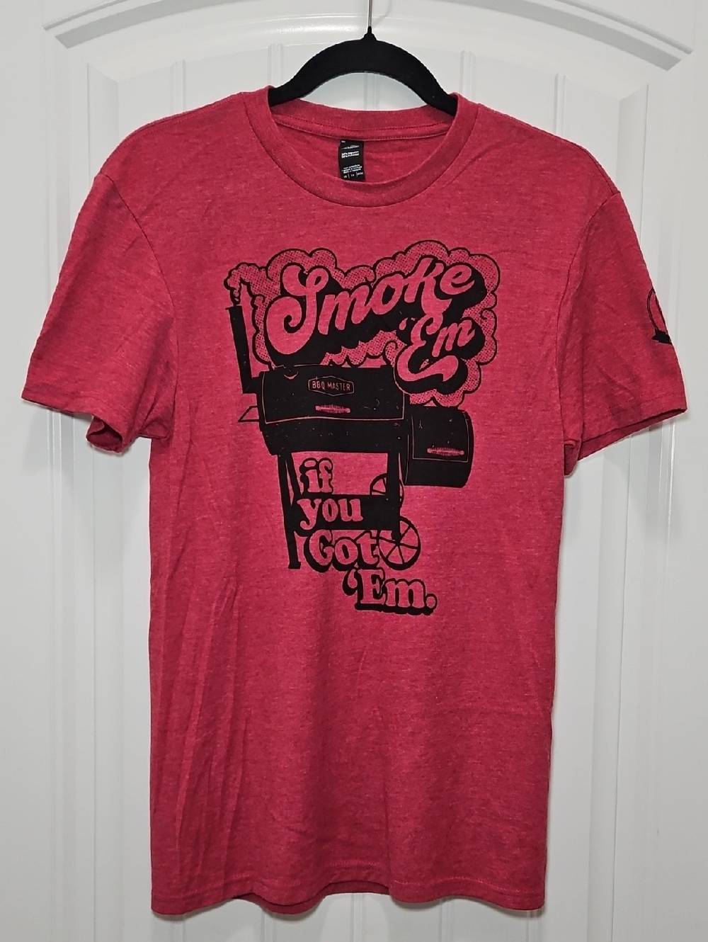 Mason Jar Label BBQ Master Smoke'em If You Got'em Graphic Tee New XS